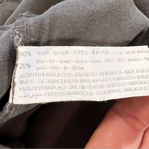 New Zara The L.A. Slouchy Fit Relaxed High Rise Linen Blend Pants XXL - Picture 16 of 16